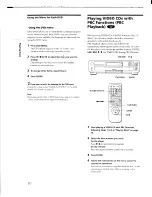 Preview for 20 page of Sony DVP-C650D - Cd/dvd Player Operating Instructions Manual