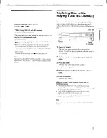 Preview for 21 page of Sony DVP-C650D - Cd/dvd Player Operating Instructions Manual