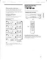 Preview for 23 page of Sony DVP-C650D - Cd/dvd Player Operating Instructions Manual