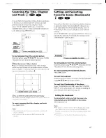 Preview for 47 page of Sony DVP-C650D - Cd/dvd Player Operating Instructions Manual