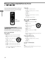 Preview for 18 page of Sony DVP-C670D - Cd/dvd Player Operating Instructions Manual