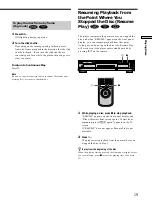 Preview for 19 page of Sony DVP-C670D - Cd/dvd Player Operating Instructions Manual