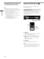 Preview for 20 page of Sony DVP-C670D - Cd/dvd Player Operating Instructions Manual