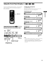 Preview for 23 page of Sony DVP-C670D - Cd/dvd Player Operating Instructions Manual