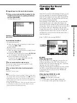 Preview for 35 page of Sony DVP-C670D - Cd/dvd Player Operating Instructions Manual