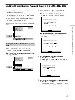 Preview for 43 page of Sony DVP-C670D - Cd/dvd Player Operating Instructions Manual