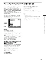 Preview for 49 page of Sony DVP-C670D - Cd/dvd Player Operating Instructions Manual