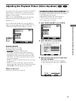 Preview for 51 page of Sony DVP-C670D - Cd/dvd Player Operating Instructions Manual