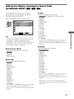 Preview for 59 page of Sony DVP-C670D - Cd/dvd Player Operating Instructions Manual