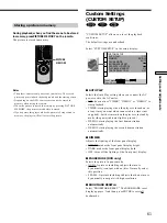 Preview for 61 page of Sony DVP-C670D - Cd/dvd Player Operating Instructions Manual