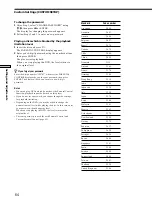 Preview for 64 page of Sony DVP-C670D - Cd/dvd Player Operating Instructions Manual