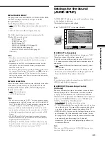 Preview for 65 page of Sony DVP-C670D - Cd/dvd Player Operating Instructions Manual