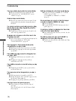 Preview for 76 page of Sony DVP-C670D - Cd/dvd Player Operating Instructions Manual