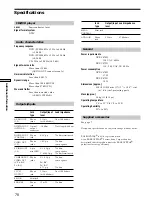 Preview for 78 page of Sony DVP-C670D - Cd/dvd Player Operating Instructions Manual