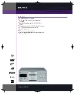 Sony DVP-CX777ES Specifications preview