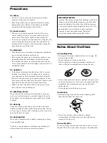 Preview for 6 page of Sony DVP-CX860 Operating Instructions Manual