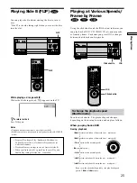 Preview for 25 page of Sony DVP-CX860 Operating Instructions Manual