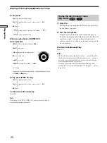 Preview for 26 page of Sony DVP-CX860 Operating Instructions Manual