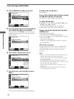 Preview for 72 page of Sony DVP-CX860 Operating Instructions Manual