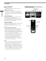 Предварительный просмотр 20 страницы Sony DVP-CX870D - Cd/dvd Player Operating Instructions Manual