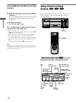 Предварительный просмотр 26 страницы Sony DVP-CX870D - Cd/dvd Player Operating Instructions Manual