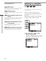 Предварительный просмотр 40 страницы Sony DVP-CX870D - Cd/dvd Player Operating Instructions Manual