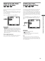 Предварительный просмотр 53 страницы Sony DVP-CX870D - Cd/dvd Player Operating Instructions Manual