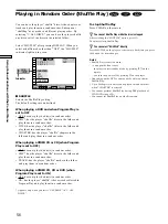 Предварительный просмотр 56 страницы Sony DVP-CX870D - Cd/dvd Player Operating Instructions Manual