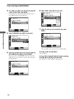 Предварительный просмотр 70 страницы Sony DVP-CX870D - Cd/dvd Player Operating Instructions Manual