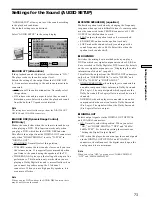 Предварительный просмотр 73 страницы Sony DVP-CX870D - Cd/dvd Player Operating Instructions Manual