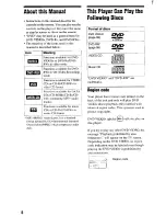 Preview for 5 page of Sony DVP-CX875P Operating Instructions Manual