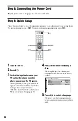 Предварительный просмотр 26 страницы Sony DVP-CX995V Operating Instructions  (DVP-CX995V CD/DVD Player) Operating Instructions Manual