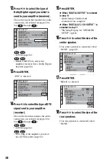 Предварительный просмотр 28 страницы Sony DVP-CX995V Operating Instructions  (DVP-CX995V CD/DVD Player) Operating Instructions Manual