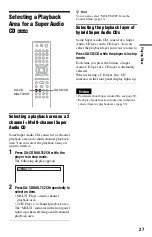 Предварительный просмотр 37 страницы Sony DVP-CX995V Operating Instructions  (DVP-CX995V CD/DVD Player) Operating Instructions Manual