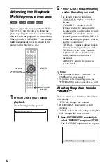 Предварительный просмотр 62 страницы Sony DVP-CX995V Operating Instructions  (DVP-CX995V CD/DVD Player) Operating Instructions Manual