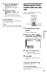 Предварительный просмотр 63 страницы Sony DVP-CX995V Operating Instructions  (DVP-CX995V CD/DVD Player) Operating Instructions Manual