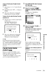 Предварительный просмотр 71 страницы Sony DVP-CX995V Operating Instructions  (DVP-CX995V CD/DVD Player) Operating Instructions Manual