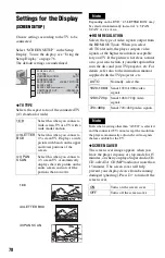 Предварительный просмотр 78 страницы Sony DVP-CX995V Operating Instructions  (DVP-CX995V CD/DVD Player) Operating Instructions Manual