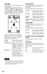 Предварительный просмотр 84 страницы Sony DVP-CX995V Operating Instructions  (DVP-CX995V CD/DVD Player) Operating Instructions Manual