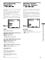 Предварительный просмотр 39 страницы Sony DVP-F11 Operating Instructions Manual