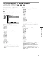 Предварительный просмотр 45 страницы Sony DVP-F11 Operating Instructions Manual