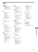 Preview for 67 page of Sony DVP-F11 Operating Instructions Manual