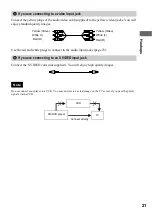 Предварительный просмотр 21 страницы Sony DVP-F21 - Cd/dvd Player Operating Instructions Manual