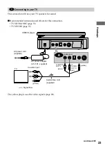 Предварительный просмотр 23 страницы Sony DVP-F21 - Cd/dvd Player Operating Instructions Manual