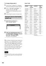 Предварительный просмотр 62 страницы Sony DVP-F21 - Cd/dvd Player Operating Instructions Manual