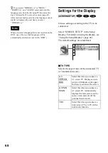 Предварительный просмотр 68 страницы Sony DVP-F21 - Cd/dvd Player Operating Instructions Manual