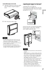 Preview for 27 page of Sony DVP-F25 Operating Instructions Manual