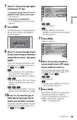 Preview for 29 page of Sony DVP-F25 Operating Instructions Manual