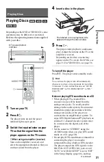 Preview for 31 page of Sony DVP-F25 Operating Instructions Manual