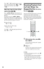 Preview for 34 page of Sony DVP-F25 Operating Instructions Manual